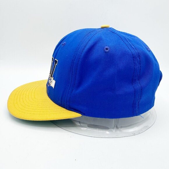 Vintage West Virginia Mountaineers Embroidered Hat SnapBack 90s Made in USA - Picture 6 of 9